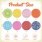 48 Pcs 7 Inch Colored Paper Plates Colorful Disposable Party Plates Multicolor Dessert Cake Plates Decoration for Birthday Baby Shower Graduation Party Supplies